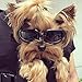 Namsan Dog Goggles for Small Dogs, UV Dog Sunglasses Small Breed, Windproof Dustproof Doggie Glasses, Outdoor Doggy Eyewear, Adjustable, Black