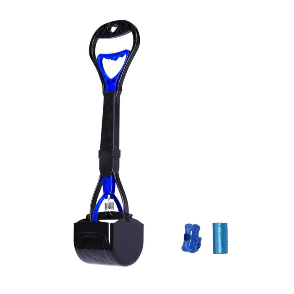 INGUWU Pet Pooper Scooper, 17.7 Inch Long Handle Walking Poo Remover Grabber Picker for Outdoor/Indoor Pick Up Cat and Small Dog Animal Waste