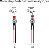 Gebildet 12Pcs 7mm Mini Momentary Push Button SPST NO/NC 2 Pin Prewired view 3