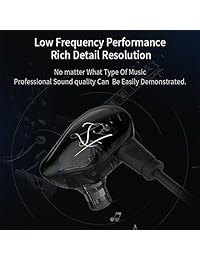 KZ ED16 auriculares 2BA + 1DD Inducido & Dynamic Hybrid Auriculares HIFI Heavy Bass auriculares deporte auriculares in ear con cable de 2 pines, Negro