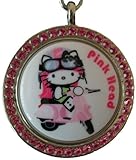 Tarina Tarantino Pink Head Moto Mod Medallion Necklace