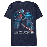 Star Wars Men's Returning Battalion Graphic T-Shirt, Navy, 3XL