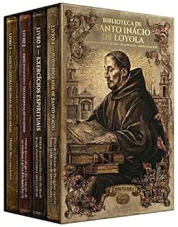 Livro Biblioteca Santo Inácio de Loyola - 4 Livros - Guia de leitura, prática espiritual e obras essenciais de Santo Inácio