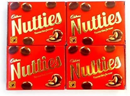 Cadbury Chocolate Nutties 10 pkts 30grms Each