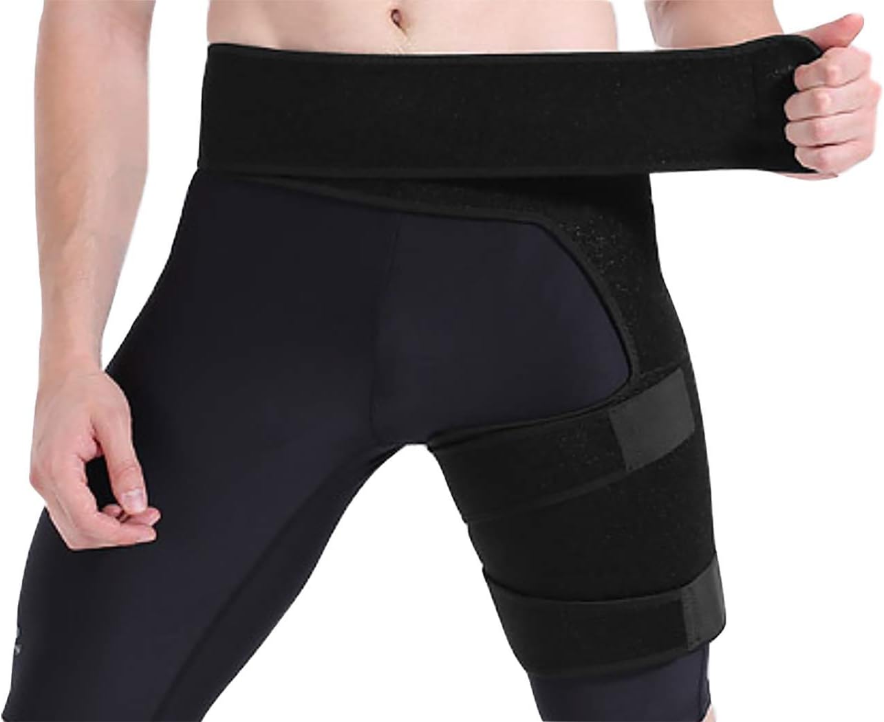 Compression Brace for Hip,Quadriceps,Joints, Arthritis,Sciatica Nerve Pain Relief Thigh Hamstring, Leg Protector Support