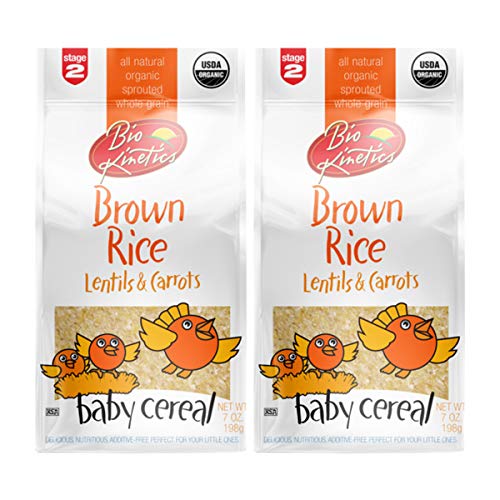 image for Bio-Kinetics Organic brown rice/lentils/carrot baby cereal made with s
