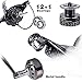 Sougayilang Fishing Reel Double Bearing Light Smooth Casting 5.2:1 Collapsible Handle Spinning Reels (DE5000)