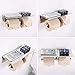 Double Toilet Paper Holder with Shelf Polished Chrome, APLusee SUS304 Stainless Steel Contemporary Bathroom Tissue Roll Holder Cell Phone Storage Rack