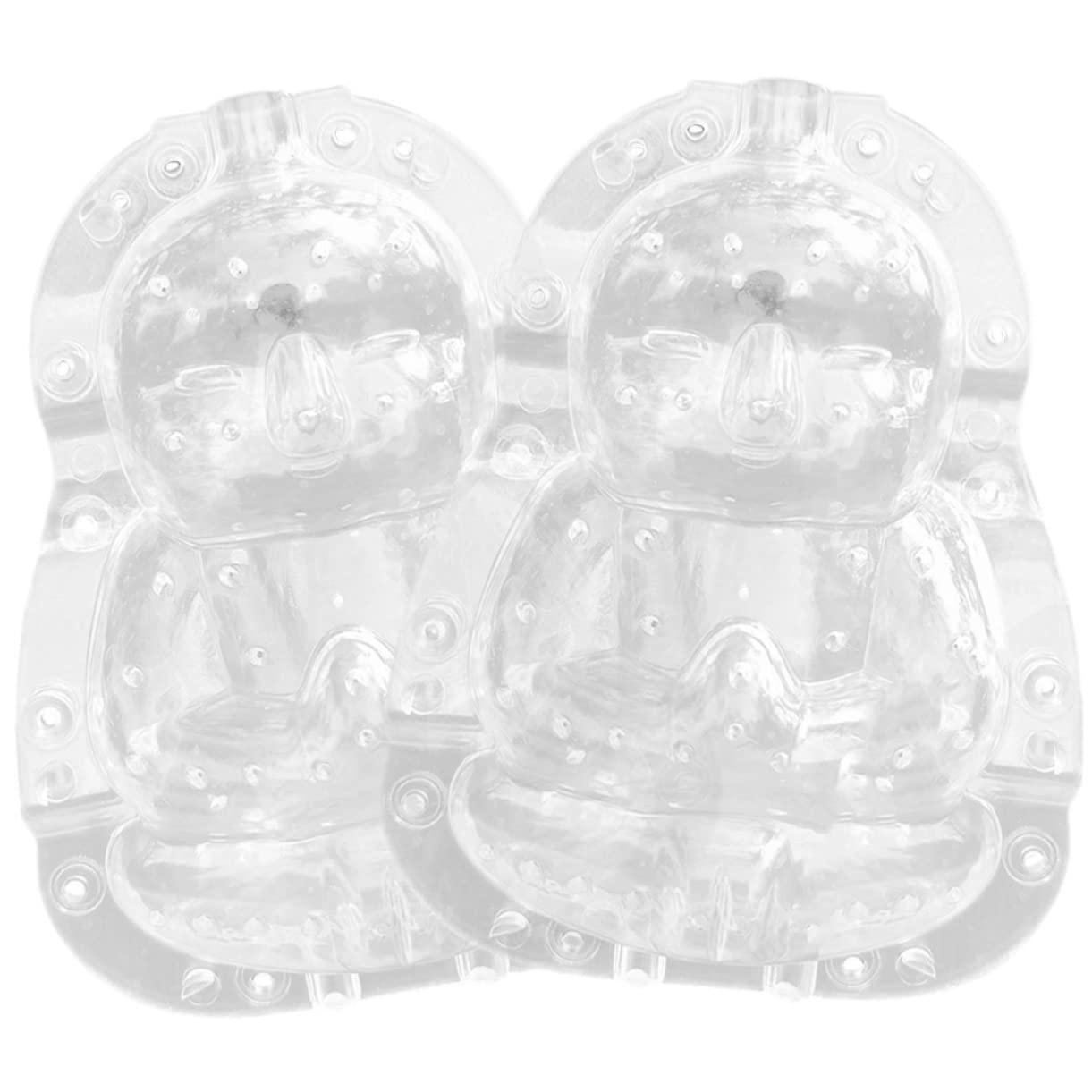 RORPOIR 2pcs Adorable Buddha Shape Mold Transparent Ginseng Growing Fruit Molds Multi-Function Melon Accessory Material for Easy Shaping and Fun Gardening Experience