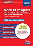 Note et rapport : Méthode et exercices catégories A et B by
