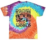 Beatles Revolution Tie Dye Graphic T-Shirt