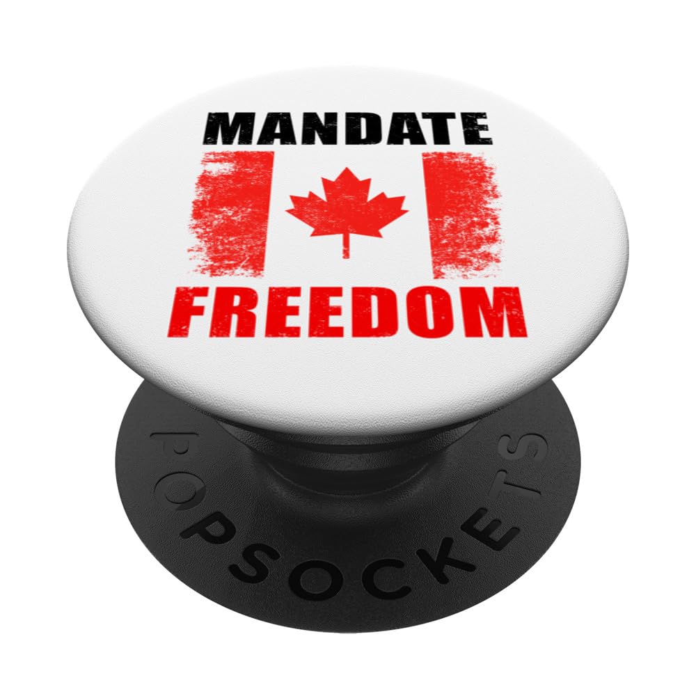 Mandate Freedom: United Canadian Patriot Truckers & Support PopSockets Swappable PopGrip