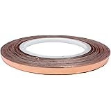 Copper Conductive Adhesive Tape, 1/4" Width, 2.75 mil Thick, 36 yd Length,  3" Core
