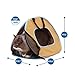 Necoichi Stress-Free Cat Travel Carrier Collapsible Gray White for 2 cats, for indoor cats small medium large cats(Beige)