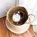RISEON Natural Seagrass Belly Basket Panier Storage Plant Pot Collapsible Nursery Laundry Tote Bag with Handles (15