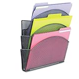 SAF4175BL - Safco Magnetic Triple File Pocket