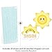 Big Dot of Happiness You are My Sunshine Paper Straw Decor - Baby Shower or Birthday Party Striped Decorative Straws - Set of 24
