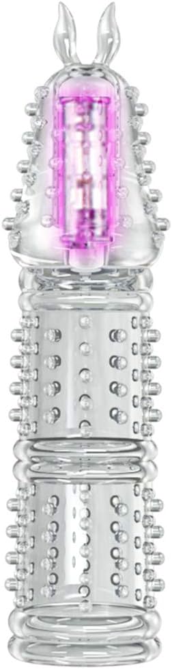 JOYOOY Spike Lockring Cover Six Connddom Pennis Sleeve Extension Enlanger Toy for Male (Bumblebee)