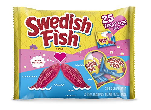 Swedish Fish Fat Free Soft Candy Valentine s Day Pack, 13.23 oz