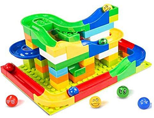 image for pizety 200 PCS Marble Run Building Blocks Construction Toys Set | Puzz