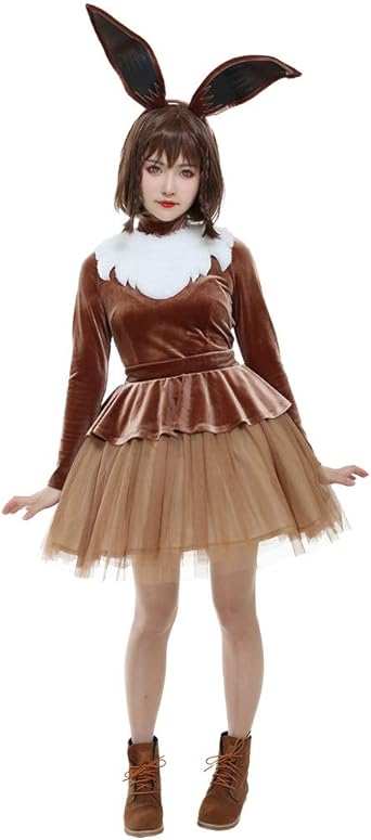 Eevee Cosplay Costume Halloween Dress 