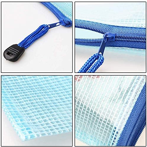 KAHEIGN 24Pcs Plastic Wallets, A4 File Zipper Bags Document Folder Plastic Wallet Folder Extra Thick Zip Lock Bags for File Storage - Image 4