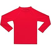 KAKU NANU Long Sleeve Rash Guard Boy Kids UPF 50+ Swim Shirts