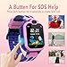 LDB Direct Kids Smart Watch,LBS/GPS Tracker SOS Call Waterproof Smartwatch Phone with Touch Screen Two Way Call Game Compatible iOS Android 2G for Boys Girls Christmas Birthday Gifts (Pink)
