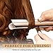 USHOW Hair Straightener and Curler, 2 in 1 Straightener and Curling Iron, Twist Hair Culer Profession Flat Iron for Hair with 1 Inch Titanium Plates, Dual Voltage & Temperature Displaythumb 2