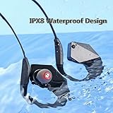 Bluetooth Headphones IPX7 Waterproof,SHINXIN Noise Cancelling HiFi Stereo Earbuds, in Ear Sports Headset with 8G Memory Built-in Mic and MP3 Function for Gym