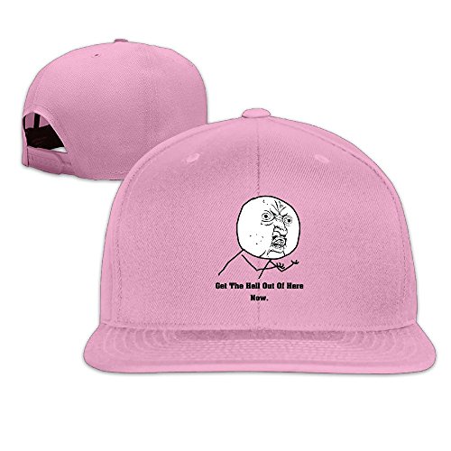 Custom Unisex Get The Hell Out Of Here Now Casual Baseball Hats Pink