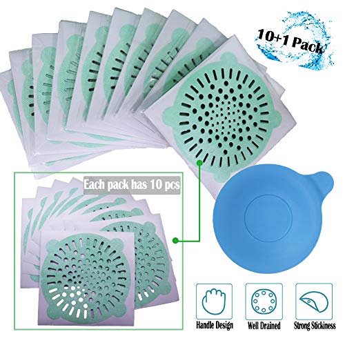 Drain Hair Catcher, Shower Drain Cover Protector with Drain Stopper, Hair Stopper Trap Suitable for Bathroom Bathtub Sink(100pc) - Thumbnail 5