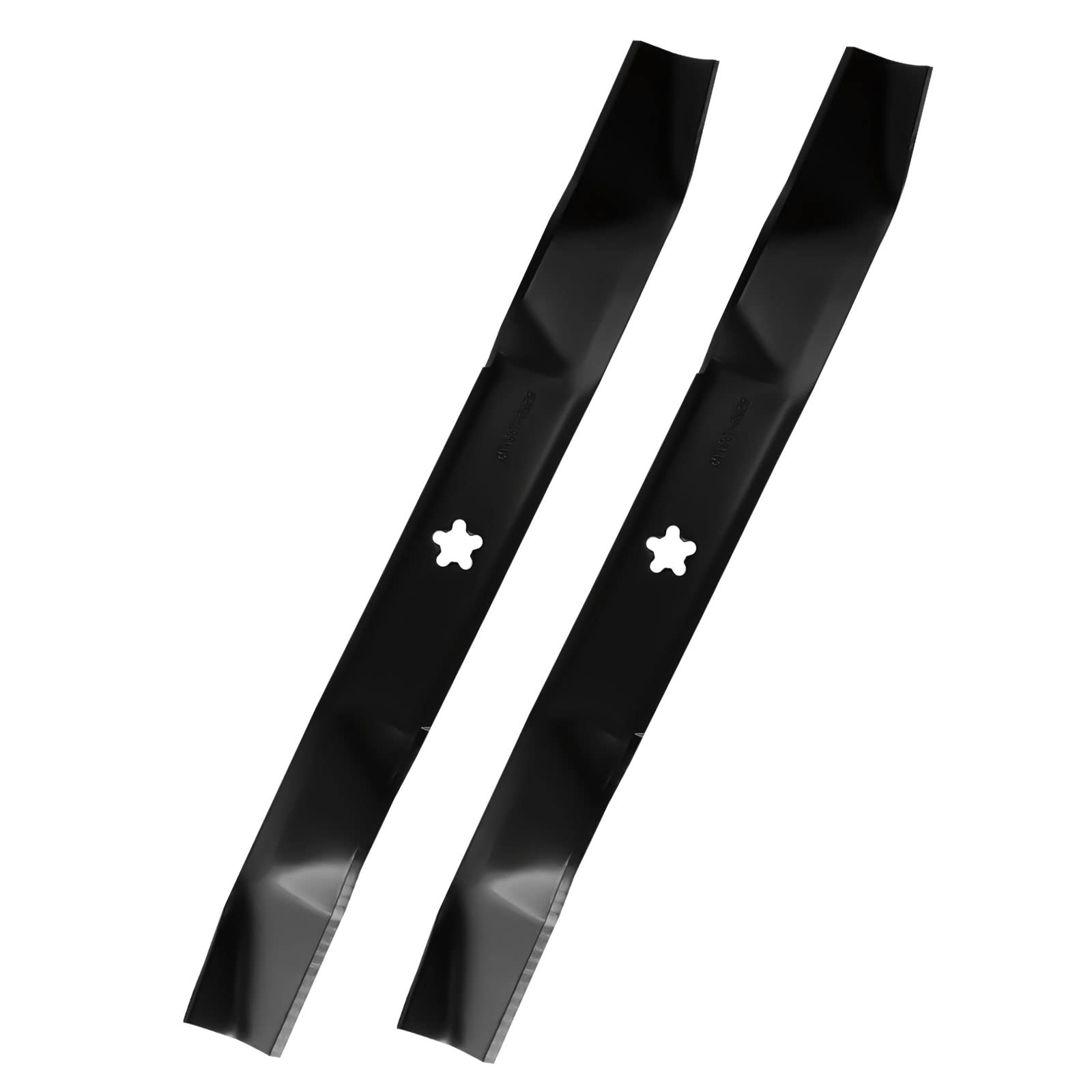 Photo 1 of 139775 138971 134149 Mulching Blades for AYP Poulan Craftsman Husqvarna 42 Inch Lawn Tractor Mower Blade Parts PP24001 PP24003 24652 127843 422719 532139775 532138971 594893101 5 Point Star (Black)