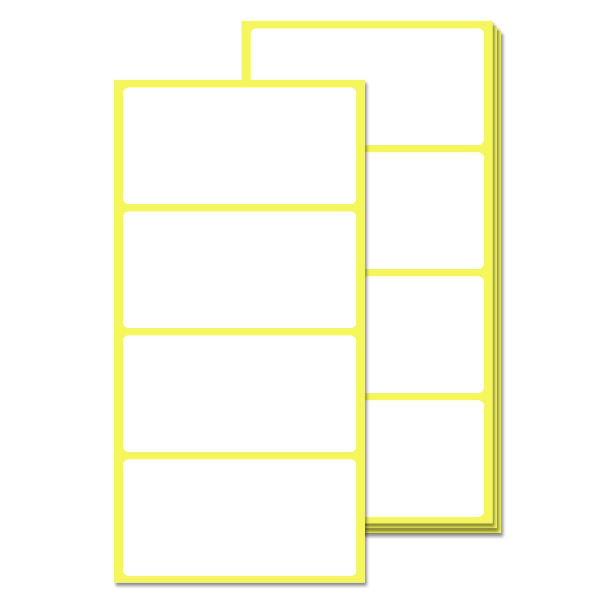 80 x 40 mm, 300 Pack, White Sticky Labels Stickers