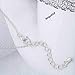 Barogirl Simple Necklaces Jewelry Vertical Feather Bar Pendant Necklace Long Chain for Women (Silver A)