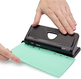 Rapesco 1342 Adjustable 6-Hole Organiser Punch Black 10 Sheet Capacity view 2
