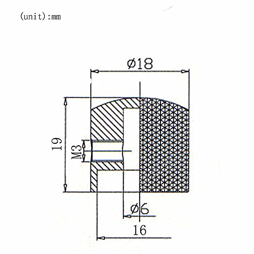 Pack of 4pcs Brass Dome Knob Volume Tone Control Knobs for Electric Guitar Bass Screw Type (Chrome)
