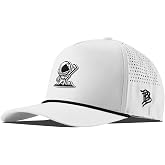 Branded Bills Moon Shot Curved 5 Panel Rope Hat for Men | Golf Hat, Moisture Wicking, Breatheable Adjustable Snapback Baseball Cap