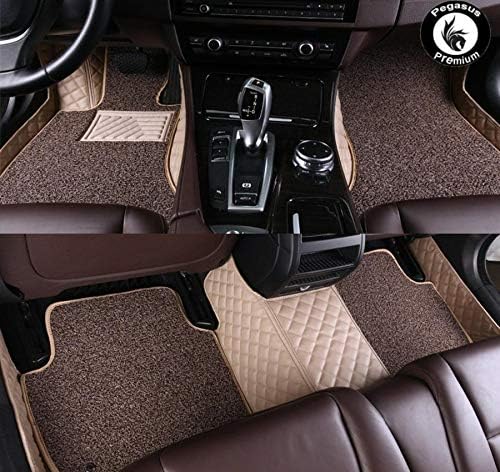 Pegasuspremium 7d Car Mats Luxury Leather Double Car Floor Mat For