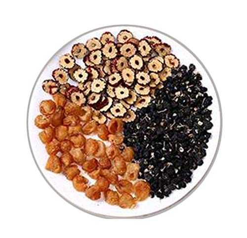 OuYang Hengzhi Dried Longan, Black Wolfberry and Red Dates Tea Hei Gou Qi Hong Zao Gui Yuan Cha 黑枸杞紅棗桂圓茶 390g/13.76oz - Thumbnail 4