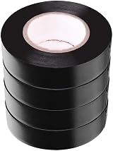 Maveek Electrical Tape 4 Pack 15m 0.6 Inch Black Insulation Tape Strong PVC view 2