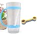 AOQING Water Bottle Carrier Grip for Running Walking Hiking, Bike, Gym, Jogging and Other Outdoor Activities, Bottle Band Fit Most Sports or Plastic Bottles. (Middle Size)(Pack of 4)