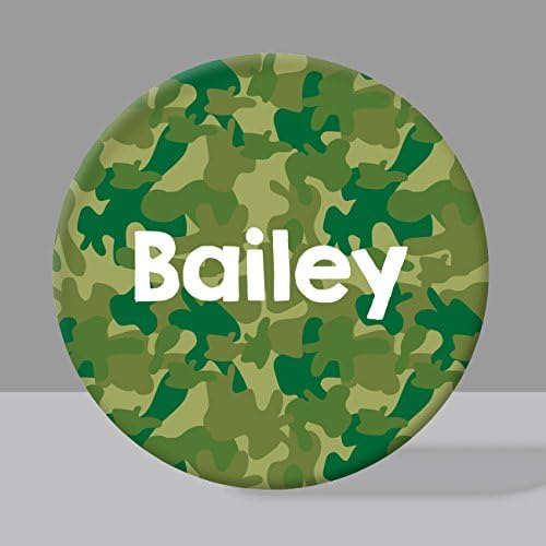 Personalized Child's Plate - Camouflage in Various Colors
