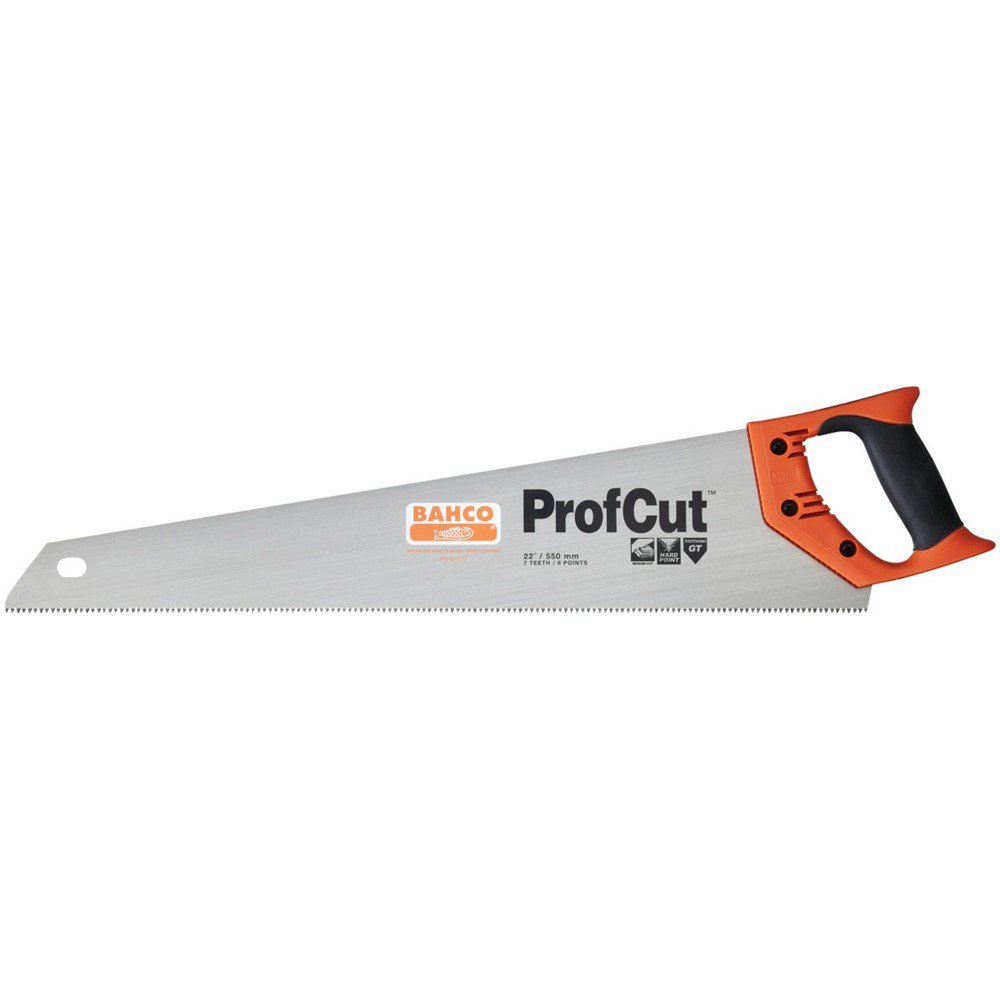 Bahco PC-22-GT7 7/9 ZPZ Handsaw Hard Point for Cutting Medium Thick Materials, Multi-Colour, 28x18x18 cm