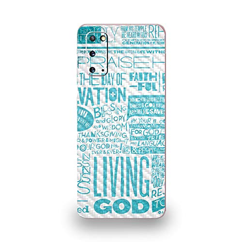 MightySkins Carbon Fiber Skin for Samsung Galaxy S20 - Faith | Protective, Dura…