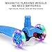BELEEV Kick Scooter for Kids 3 Wheel Scooter, 4 Adjustable Height, Lean to Steer with LED Light Up Wheels for Children from 3 to 13 Years Old (Sky Blue)