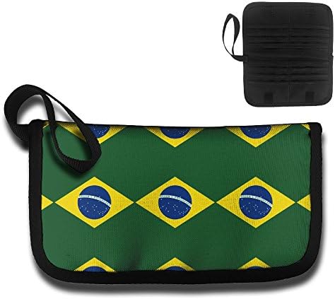 BRAZIL NATIONAL FLAG Novelty Unisex Oxford Cloth Multi-Functional Fashion Ticket Passport Credit Card ID Document Organizer Holder Bag Purse Travel Pouch Case Cover