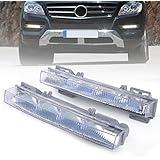 beler LED Daytime Running Lights, Replacement Driving Lamps for Mercedes Benz W166 ML350 ML500 ML63 AMG X204 GLK250 GLK350 (Front Left & Right)