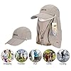 ICOLOR-Sun-Caps-Flap-Hats-360-Solar-Protection-UPF-50-Sun-Cap-Removable-NeckFace-Flap-Cover-Caps-for-Man-Women-BaseballBackpackingCyclingHikingFishingGardenHunting-Outdoor-Camping