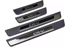 4pcs/Set Stainless Steel Car Door Sill Protectors Trim for CR-V CRV 2023-2025, Car Door Sill Scuff Plate Guard Sills Door Ent